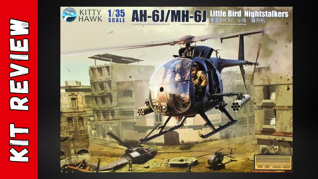 RECENZJA ZESTAWU: Kitty Hawk AH/MH-6J &bdquo;Little Bird&rdquo; | Skala 1/35 (4K)