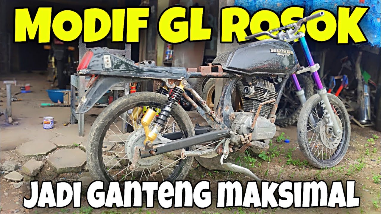 MODIFIKASI GL PRO SERIES,MODIF MOTOR LAMA DONGKROK JADI GANTENG ABIS || Top_X modifikasi