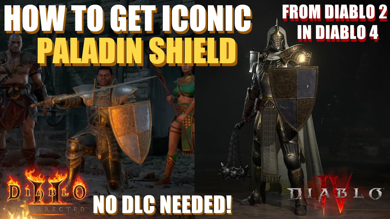 How To Get Iconic Paladin Shield Transmog from Diablo 2 in Diablo 4 (No DLC Needed)