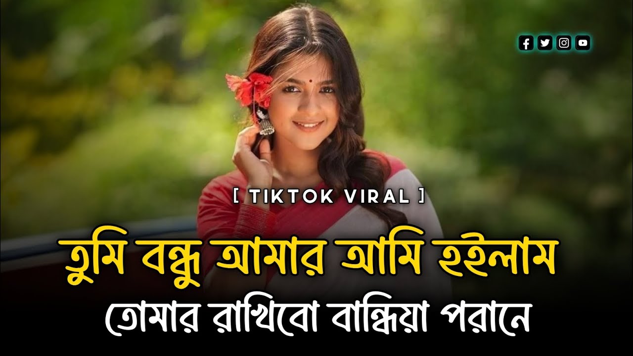 তুমি বন্ধু আমার আমি হইলাম তোমার | Tumi Bondhu Amar Ami Hoilam Tomar | TikTok Viral | Slowed Reverb. 