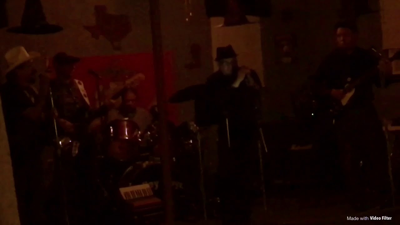 November 26, 2017 My uncle Billy Cano with Cowboy hat singing in his band