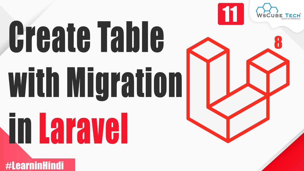 How to Create Table using Migration in Laravel? | Laravel 8 Tutorial #11
