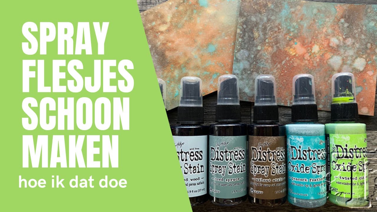 Inkt spray flesjes schoonmaken na gebruik