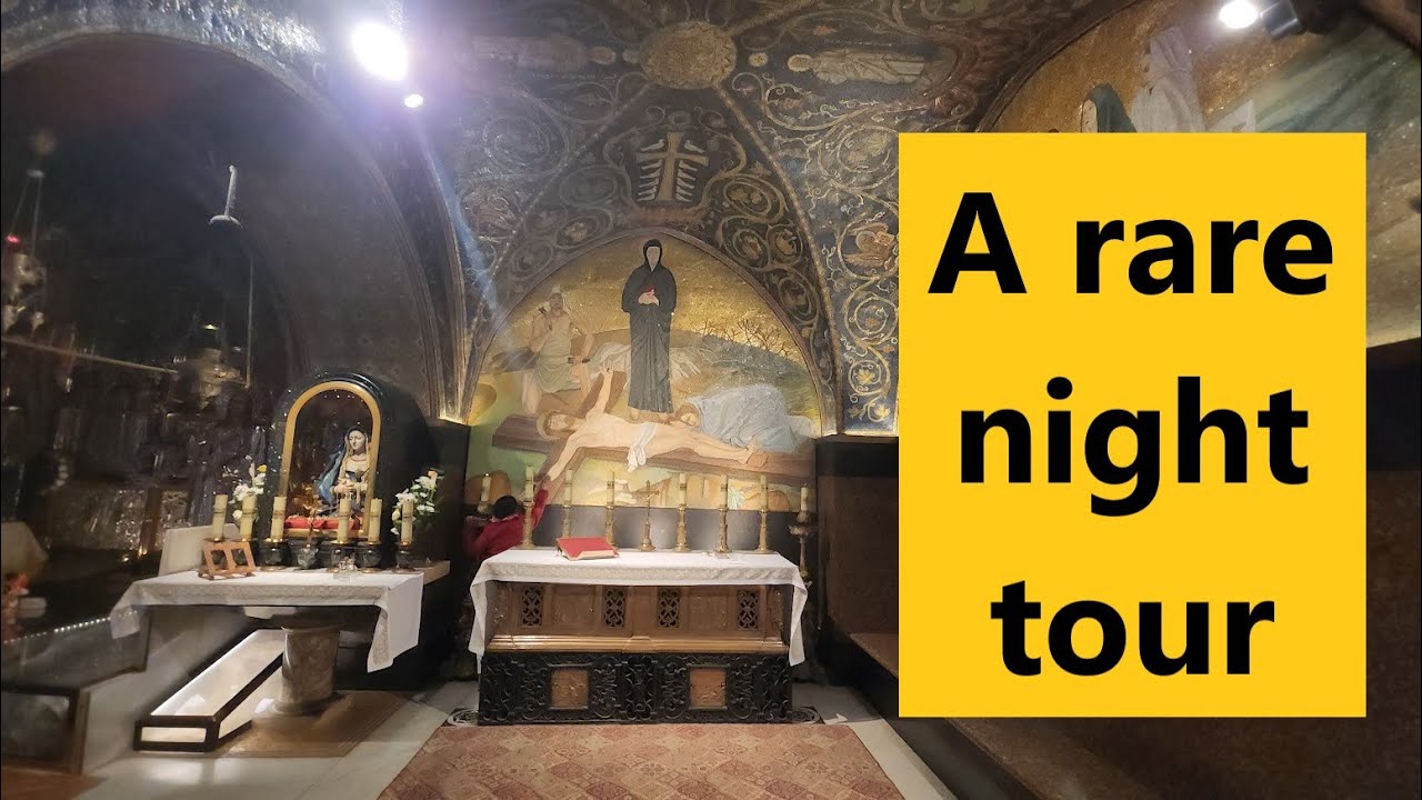 Rare video: a tour of the Church of the Holy Sepulcher / Sepulchre (Jesus' tomb) Jerusalem, at 3 am!