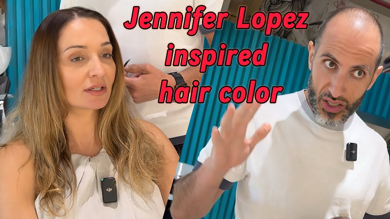 Jennifer Lopez-inspired color from dark roots 😍