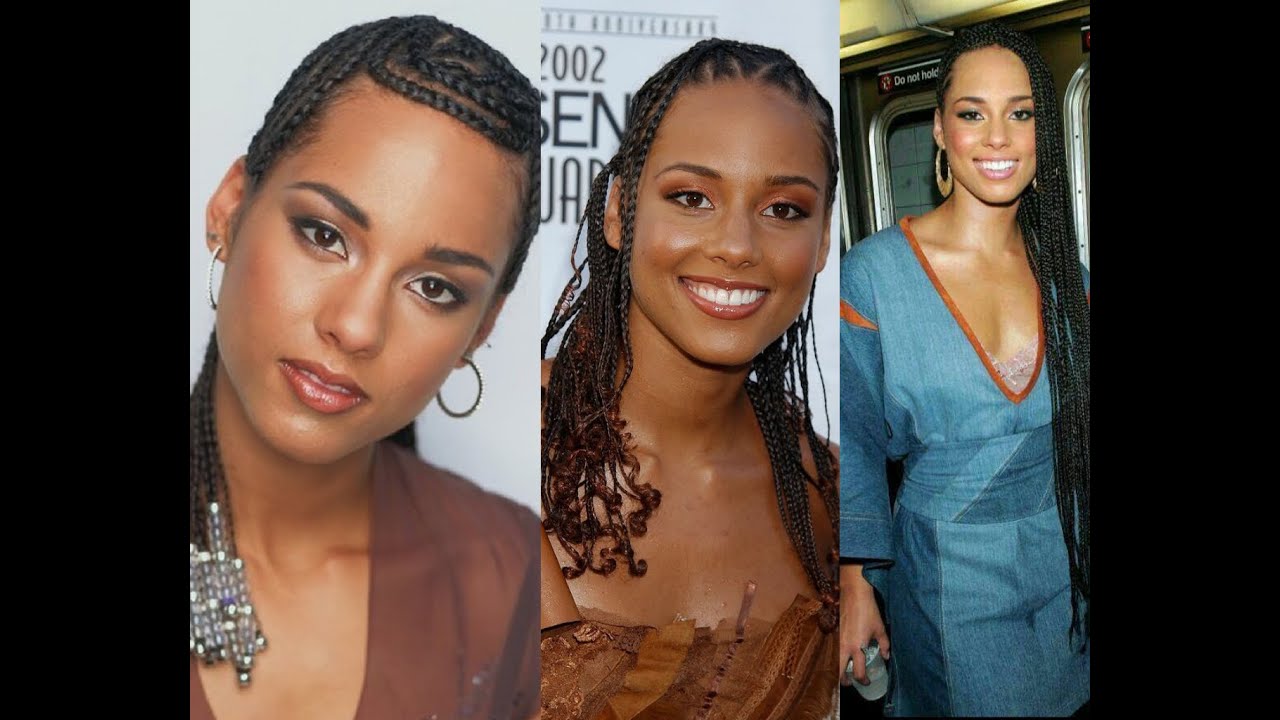 Best of Alicia keys, Braided hairstyles Evolution