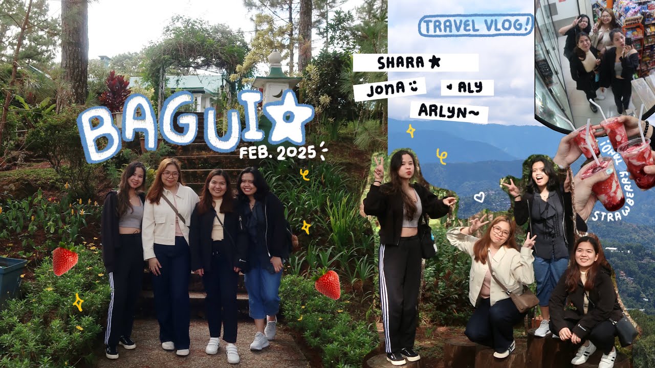 BAGUIO VLOG | Girls’ Trip, Scenic Views, & Food Trips~.ᐟ ₍ᐢ._.ᐢ₎♡ ༘