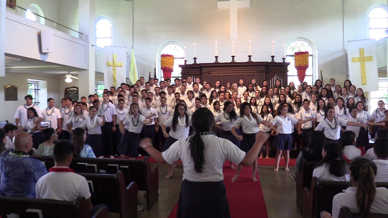KS Hawai‘i sings The Prayer at Kawaiaha‘o Church 2017