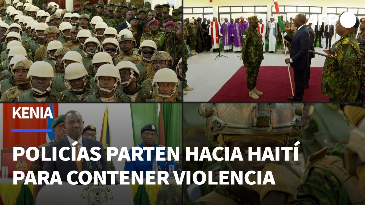 Contingente de Kenia parte hacia Haití para contener violencia pandillera | AFP