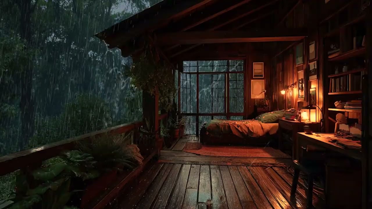 Instant Sleep Rain 🌧🌙 | Soothing Storm Sounds for Relaxation & Calm Mind