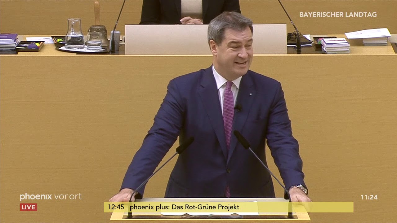 Vereidigung von Markus Söder als neuer Ministerpräsident von Bayern am 06.11.18