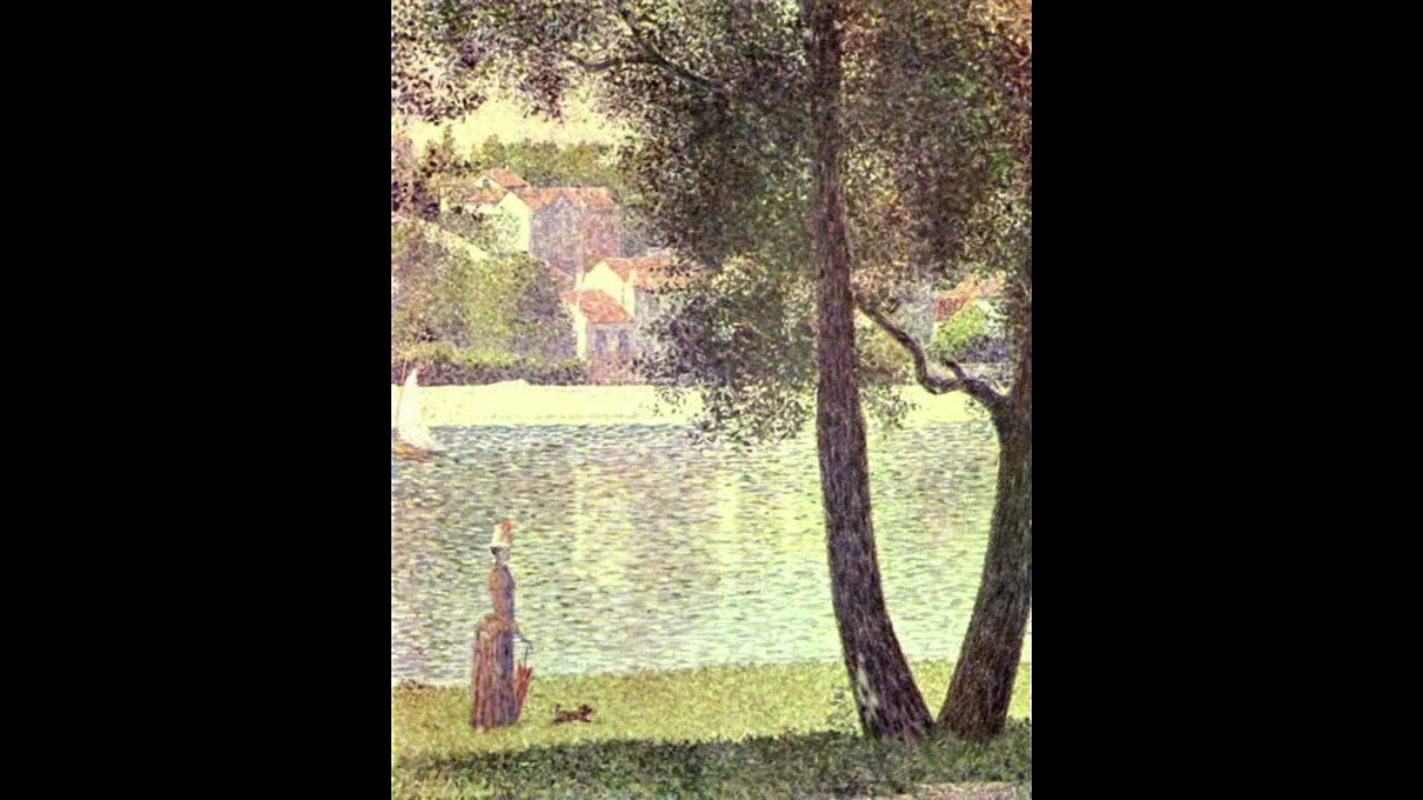 416 All things bright-   harmonica music -  Seurat art