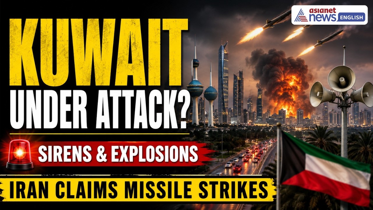 Explosions Over Kuwait: Iran Claims Missile Strike On US Base | Siren Sound Across Gulf | World News