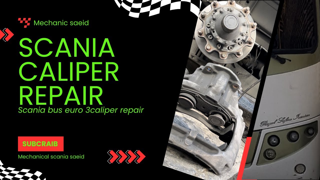 Mechanical services: Scania bus euro3 caliper repair
