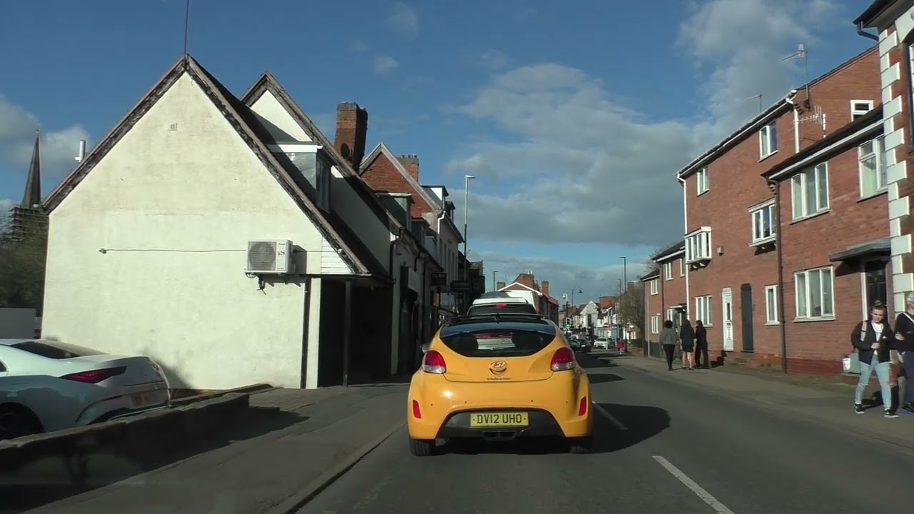 Driving Around Bromsgrove, Worcestershire, England Friday, 28th March 2025