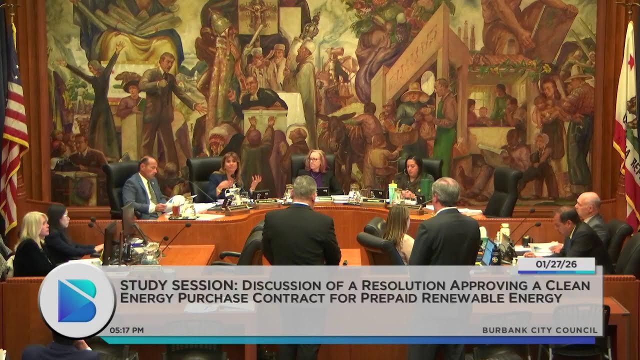 Burbank City Council Study Session Meeting - January 27, 2026
