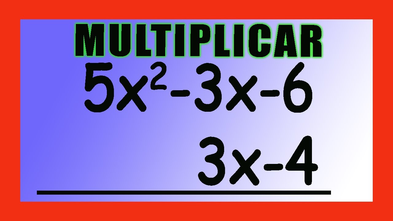 ✅👉 Multiplicación de Polinomios Vertical