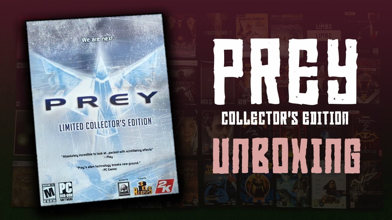PREY (2006) Collector's Edition Big Box PC Unboxing