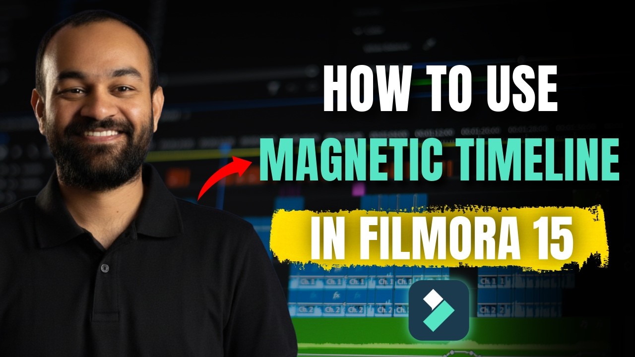 How to use Magnetic Timeline In Filmora 15 | Filmora video editor tutorial in Kannada