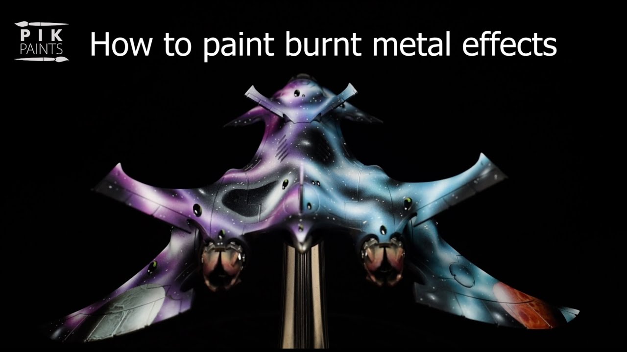 How to paint: Burnt metal heat effects the easy way