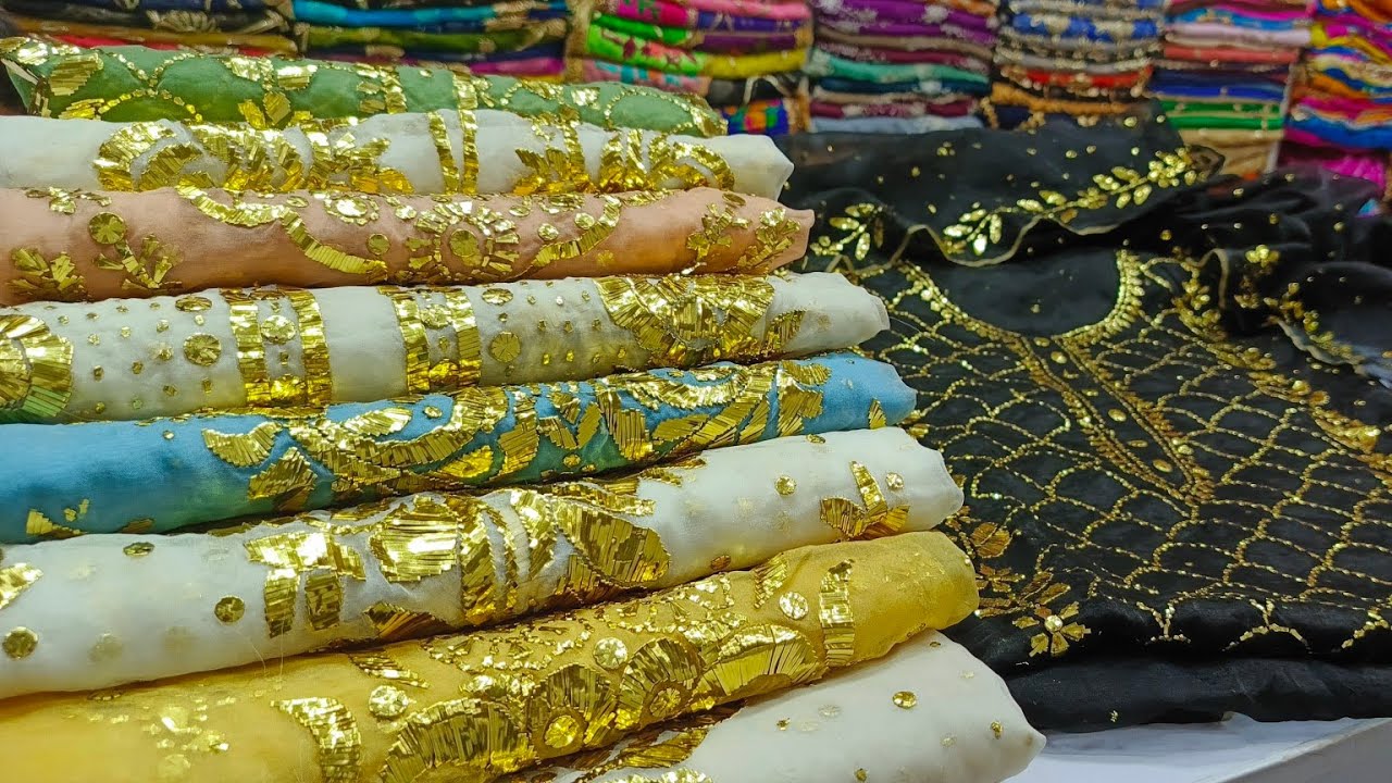 Exclusive Mukesh Kamdani Suits on Dyeable Organza | Mukesh Kamdani Handmade suits Indain Traditional