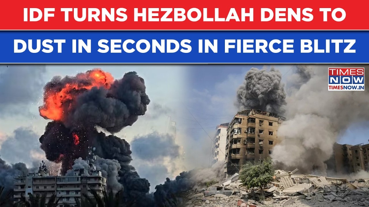IDF's Monster Strikes Leave Hezbollah Shocked! Big Explosions Wipe Out Lebanon Dens Within Seconds