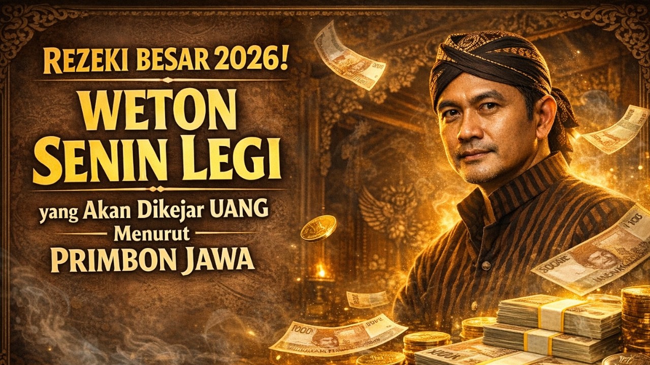 REZEKI BESAR 2026! Weton Senin Legi yang Akan Dikejar Uang Menurut Primbon Jawa