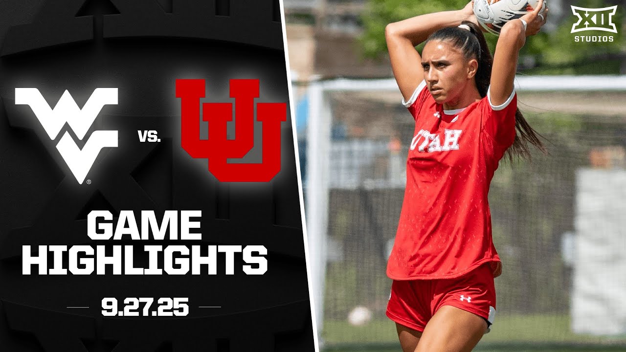 West Virginia vs. Utah Highlights (9.27.25) | 2025 Big 12 Women's Soccer