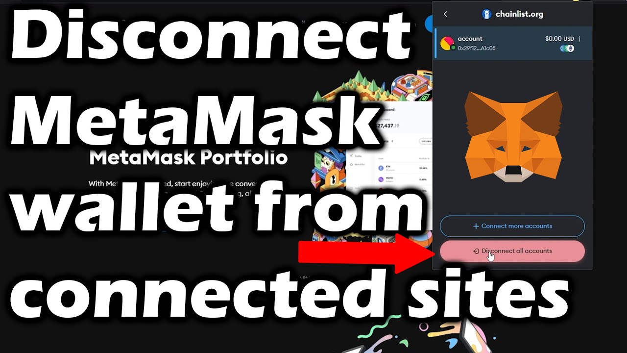 How to disconnect MetaMask wallet from connected sites