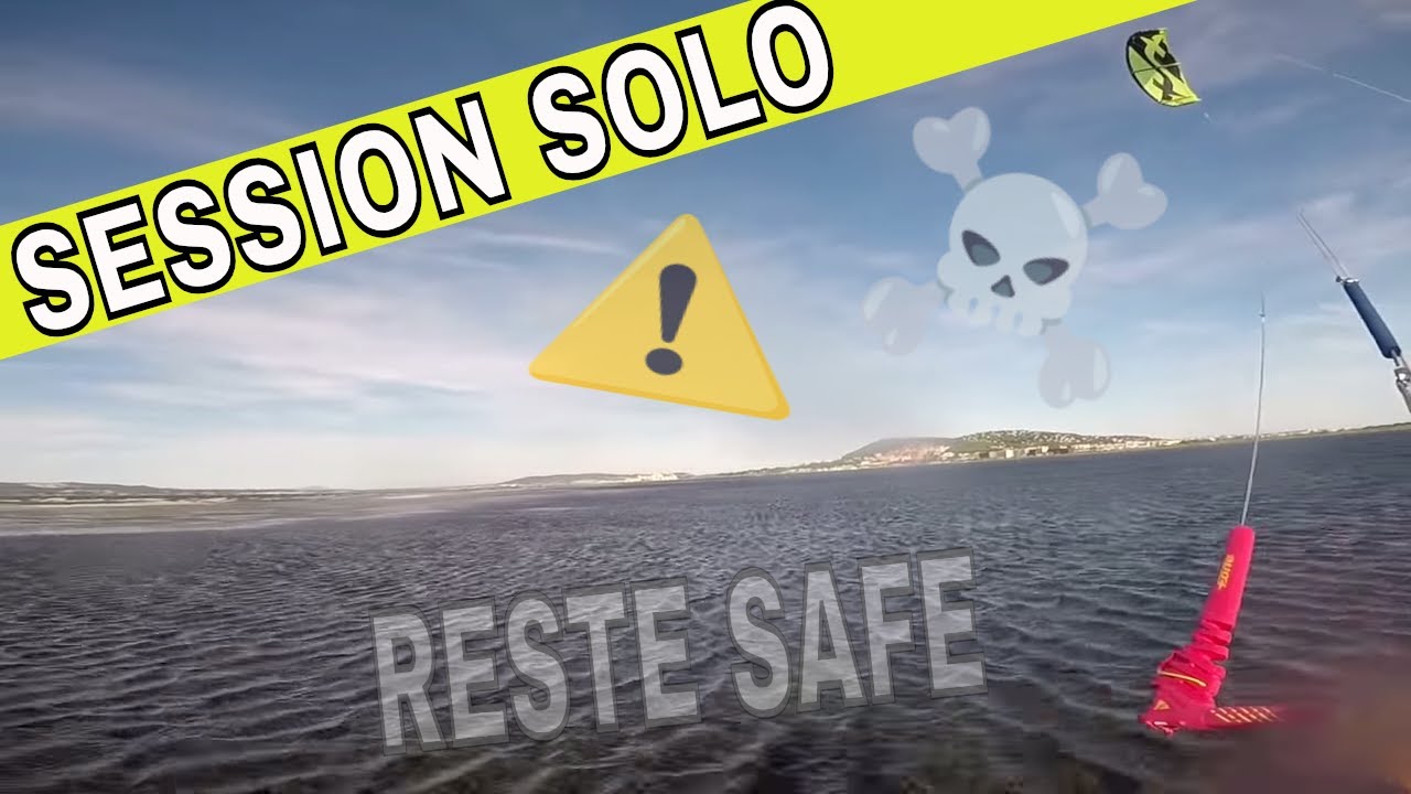 SESSION KITESURF EN SOLO _Comment Sécuriser sa session_ Gopro Kitesurf vlog LAB TV ⭐