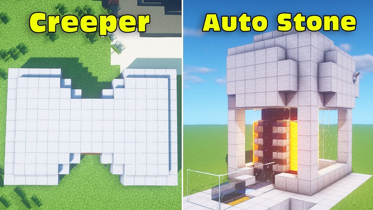 ⚒ Minecraft: 3 Redstone Automatic Farm Build Hack #55 (Tutorial)