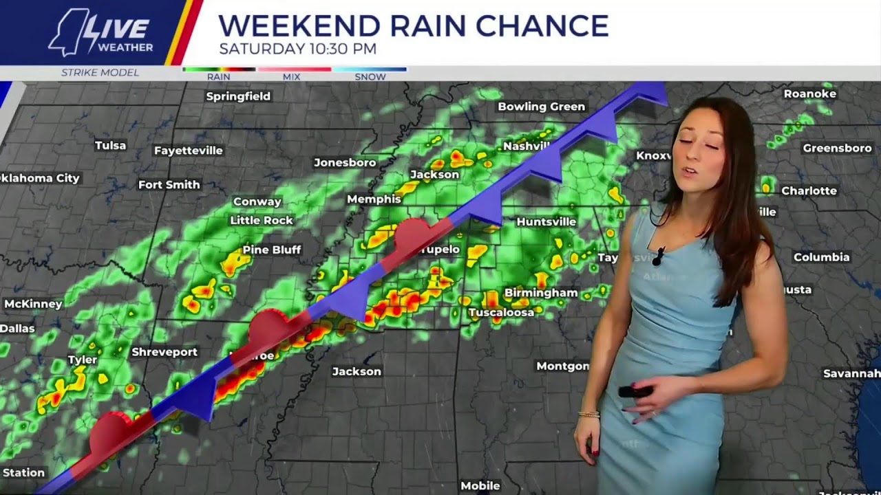 LIVE at 7:30: Maggye is tracking a wet weekend ahead & an active pattern next week