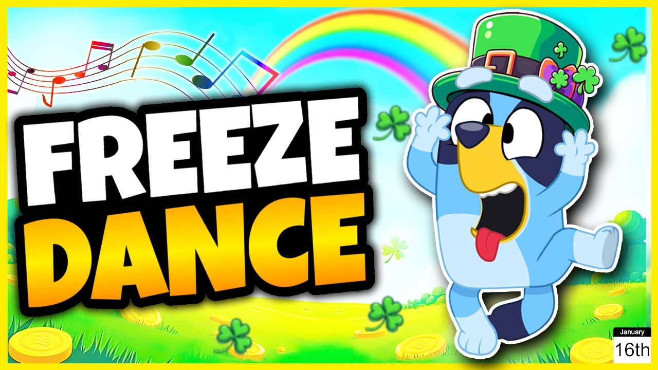 Bluey Freeze Dance  | Brain Break Kids | Just Dance | Bluey Jumb Battle | Danny GO!