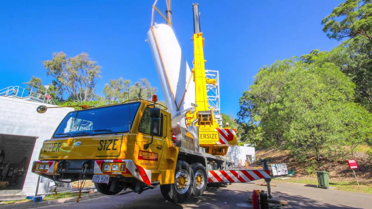 Landers Shute Advance Water Treatment Plant Lime Silo installation