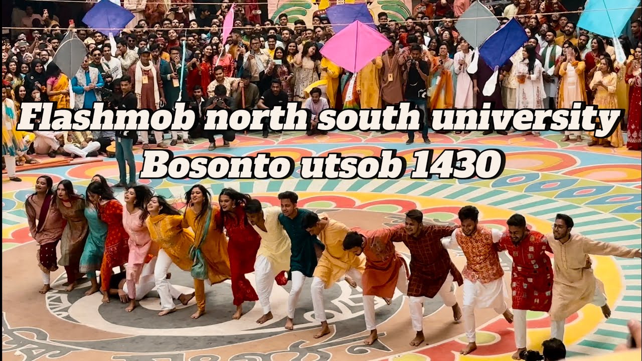 Flashmob North South University/বসন্ত উৎসব১৪৩০❤️🔥#nsu #northsouthuniversity #flashmob #viral