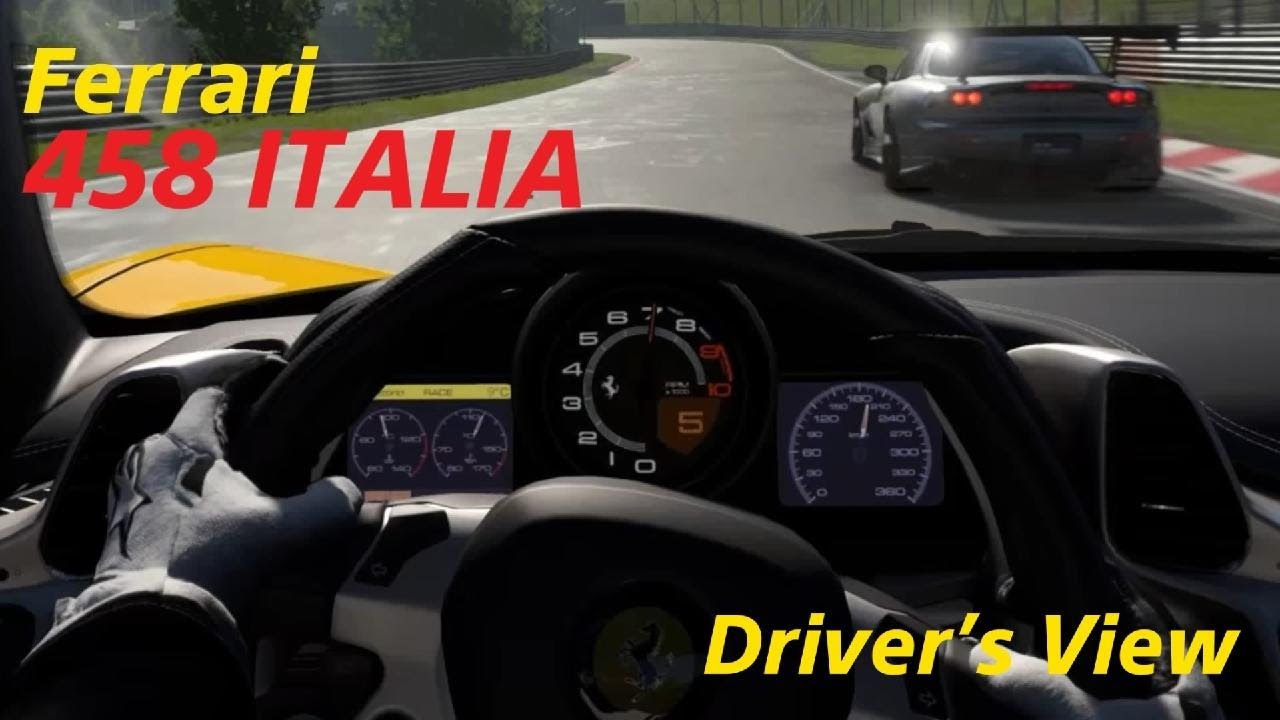 Ferrari 458 ITALIA vs MAZDA FD3S tuned RX-7   Racing at the Nurburgring   458 ITALIA Driver’s View