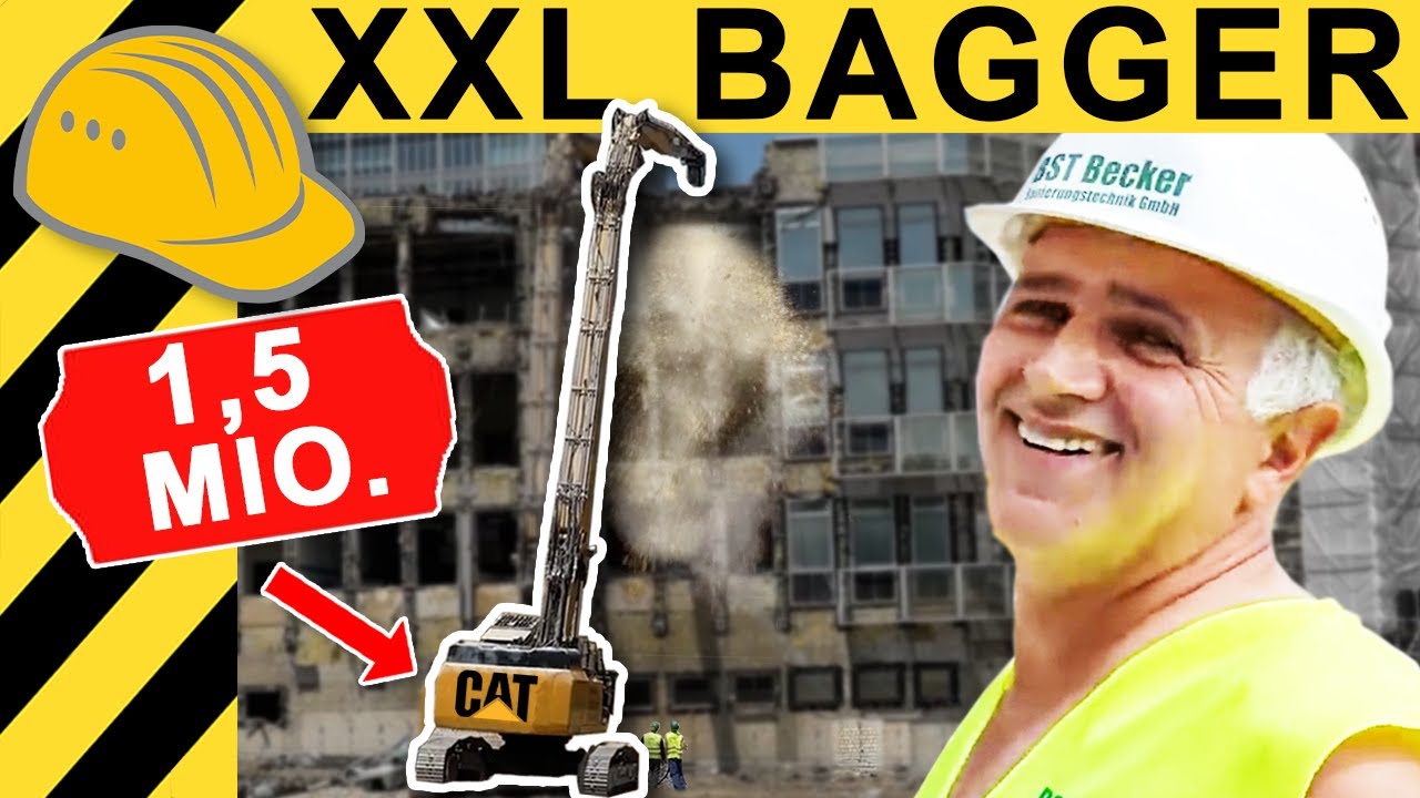 PLATTMACHER mit 1,5 Mio. BAGGER - GRÖSSTER ABBRUCH im RUHRGEBIET