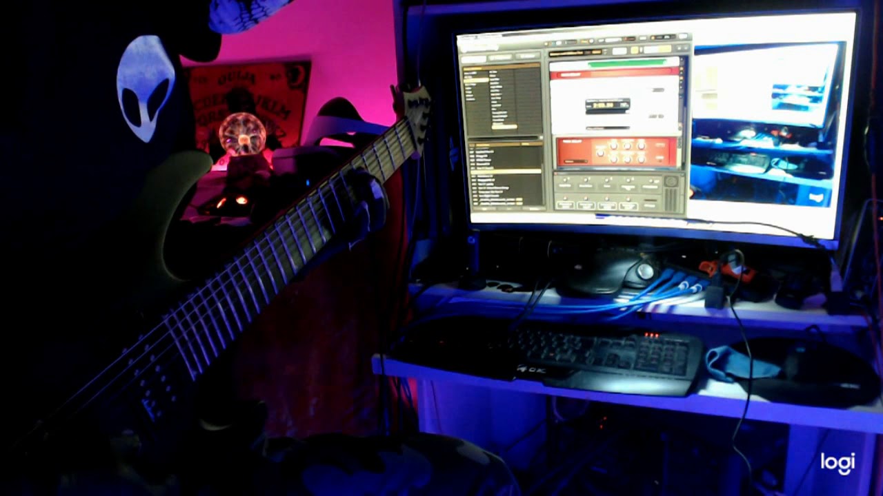 Mouggier tries to play the guitar 19