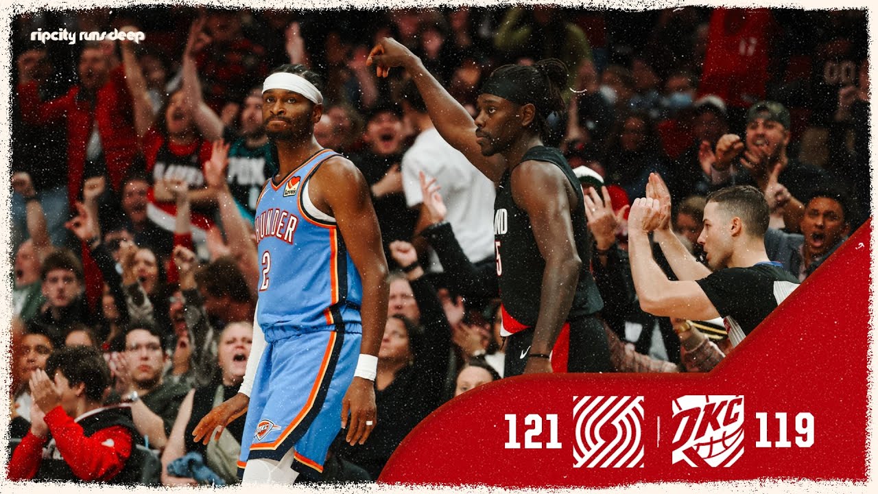 Portland Trail Blazers Put Together WILD Fourth Quarter Comeback Over The Oklahoma City Thunder!