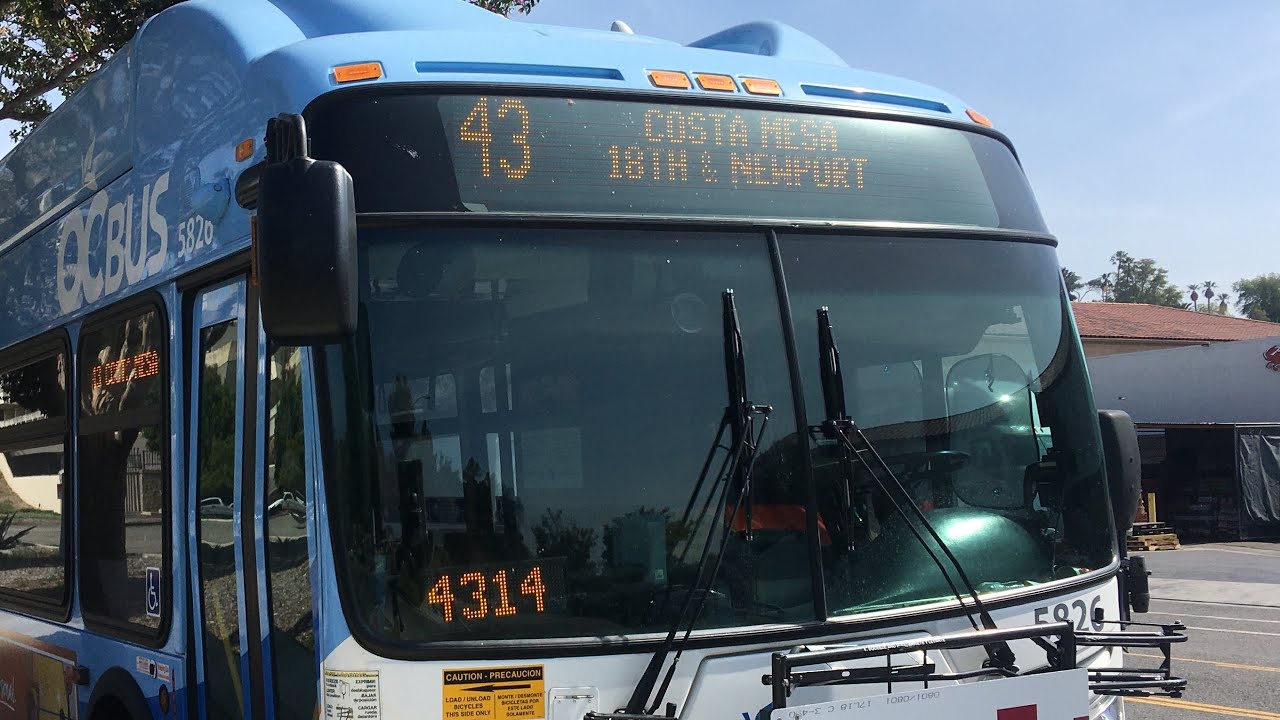 OCTA Route 43 South Fullerton North Court To Costa Mesa  Newport and 18th