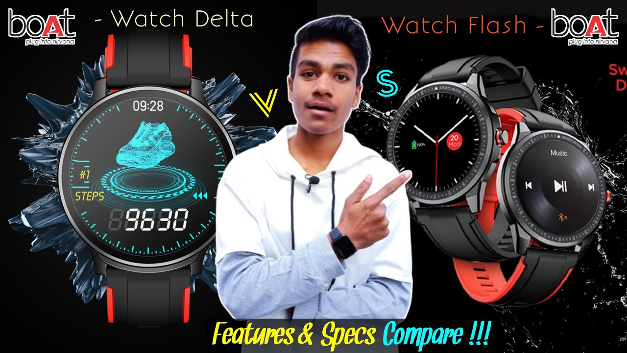 boAt Watch Delta vs boAt Watch Flash | Features & Specs Compare | #VicerComparison