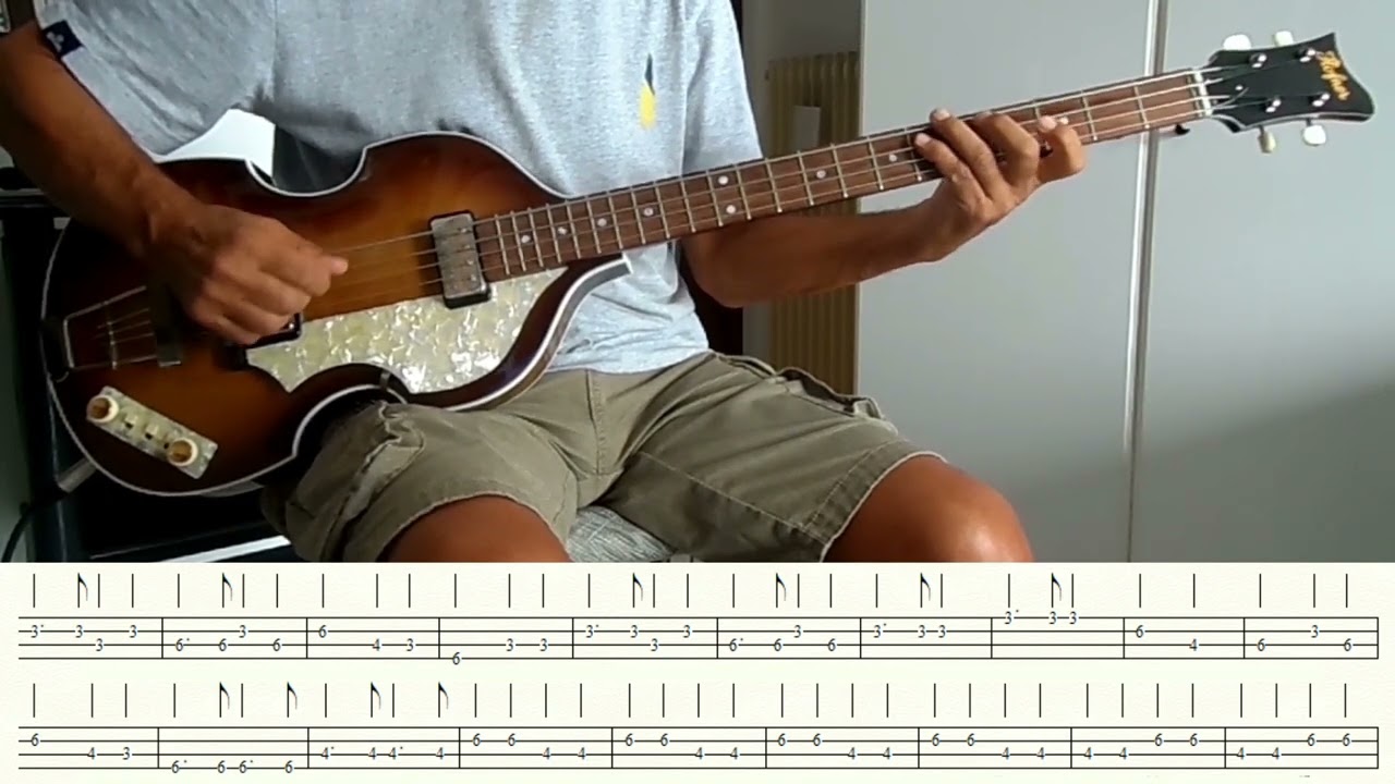 I'm looking through you - The Beatles -  Bass Tutorial with Tabs