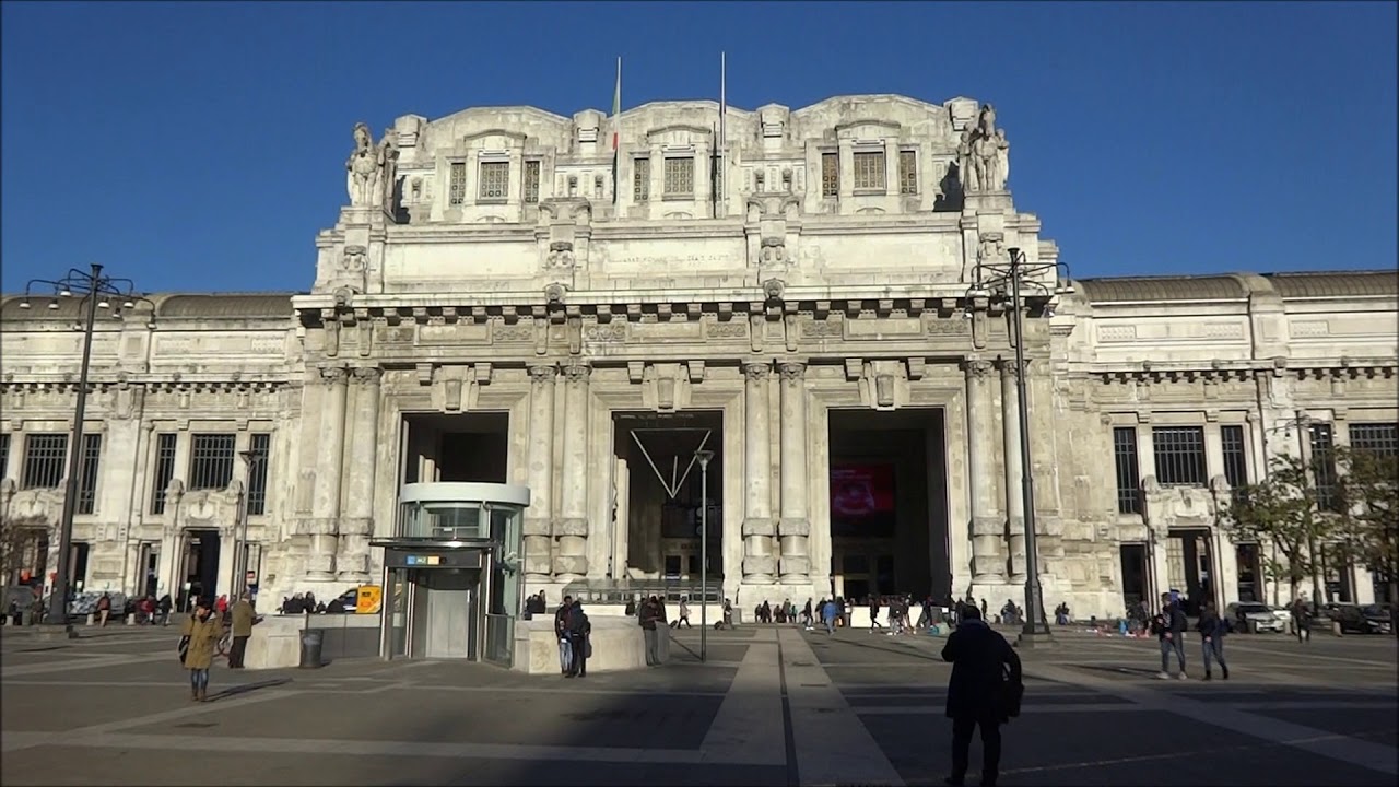 Piazza Duca d'Aosta, Milan, Italy, Milano Centrale Railway Station and Pirelli Tower