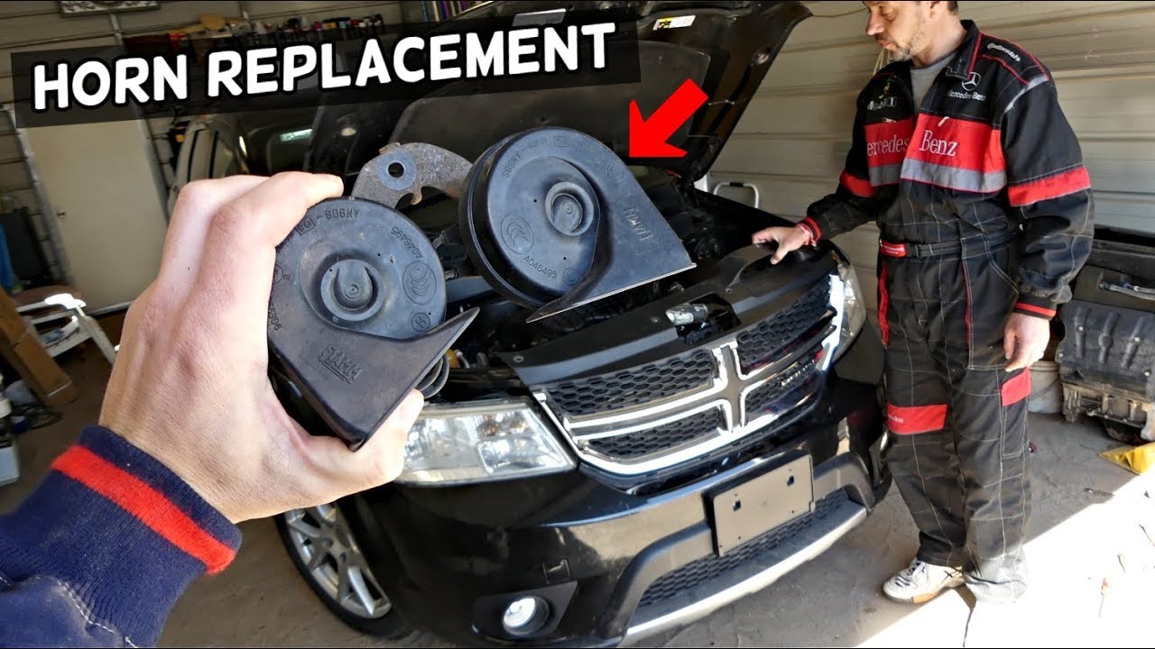 DODGE JOURNEY HORN REPLACEMENT LOCATION, FIAT FREEMONT