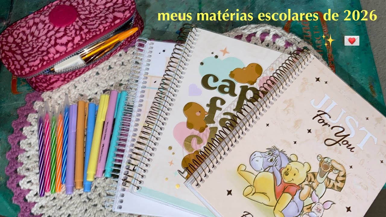 MEU MATERIAL ESCOLAR DE 2026 📚💗