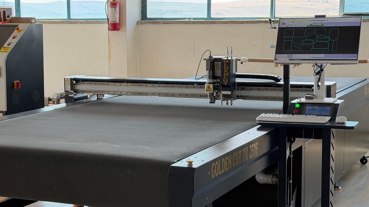 ￼ ASLIM KOLTUK ANKARA GOLDEN CUT TK 2516 CNC KESIM MOBILYA KOLTUK SANDALYE YATAK KUMAŞ KESIM CNC ￼