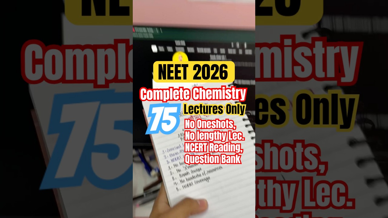 Complete Chemistry Crash Course for NEET 2026 #neet