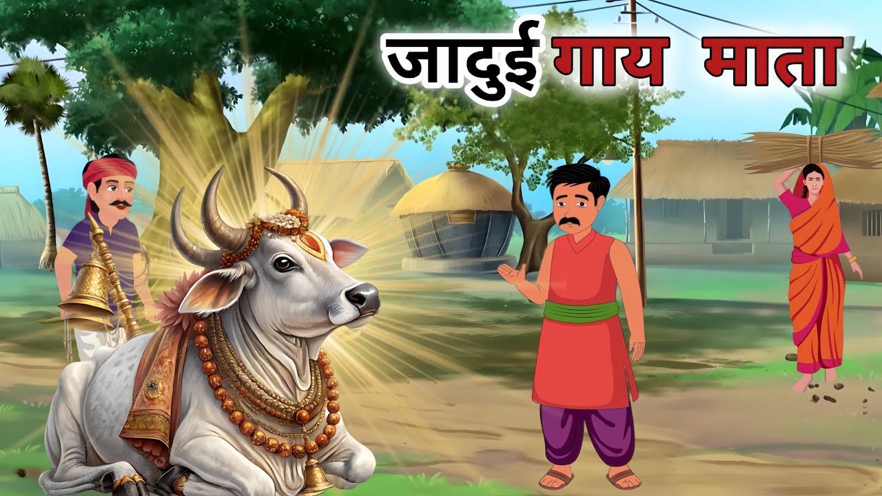जादुई गाय माता 😯|| Kismat ka khel | Hindi Moral Story | Animated Hindi Kahani || 