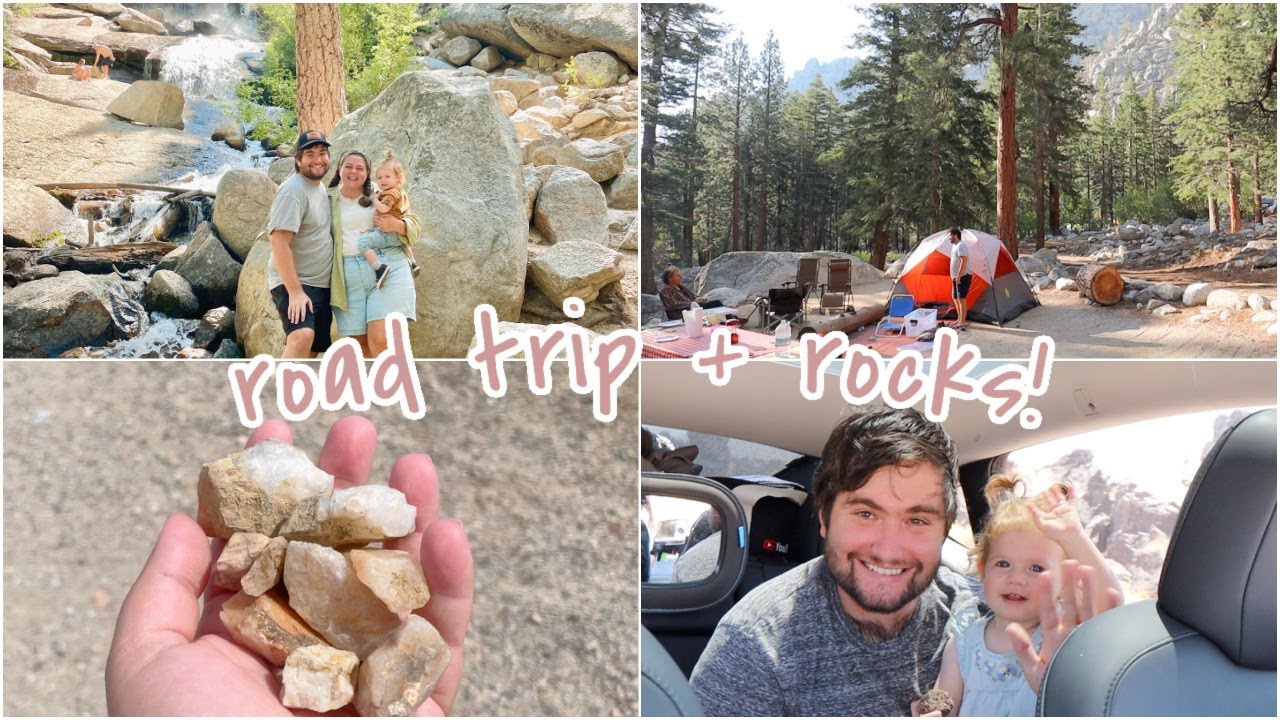 road trip with us for camping + rock hunting!