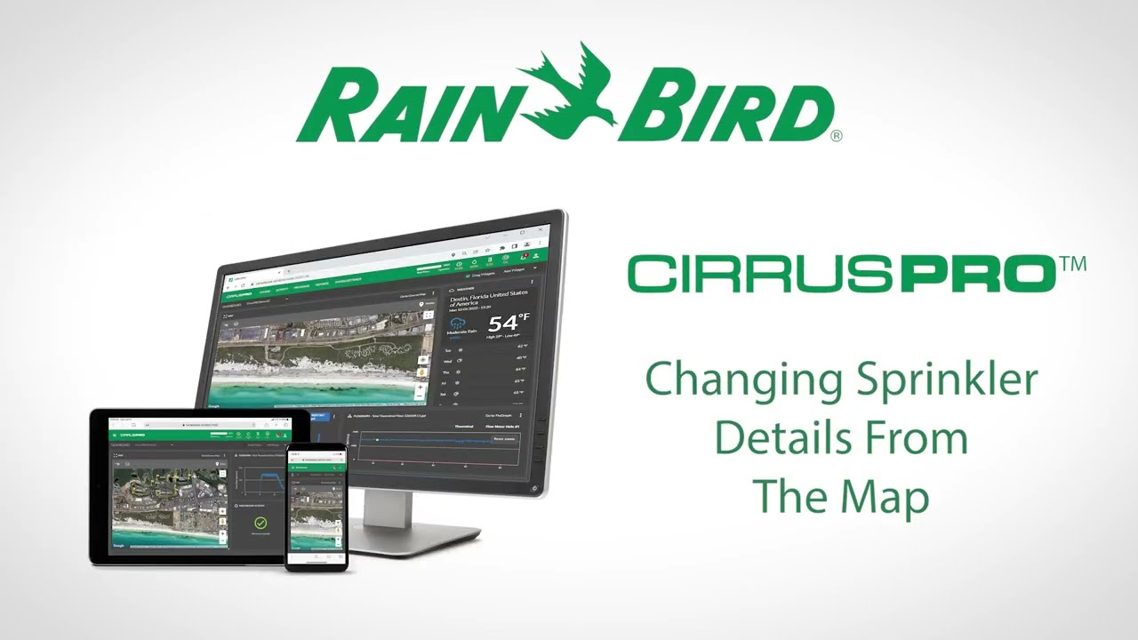CirrusPRO Managing Your Data - Changing Sprinkler Details from the Map